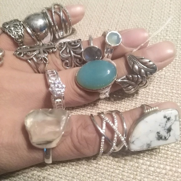 Labradorite and Sterling ring size 7 - Picture 3 of 3